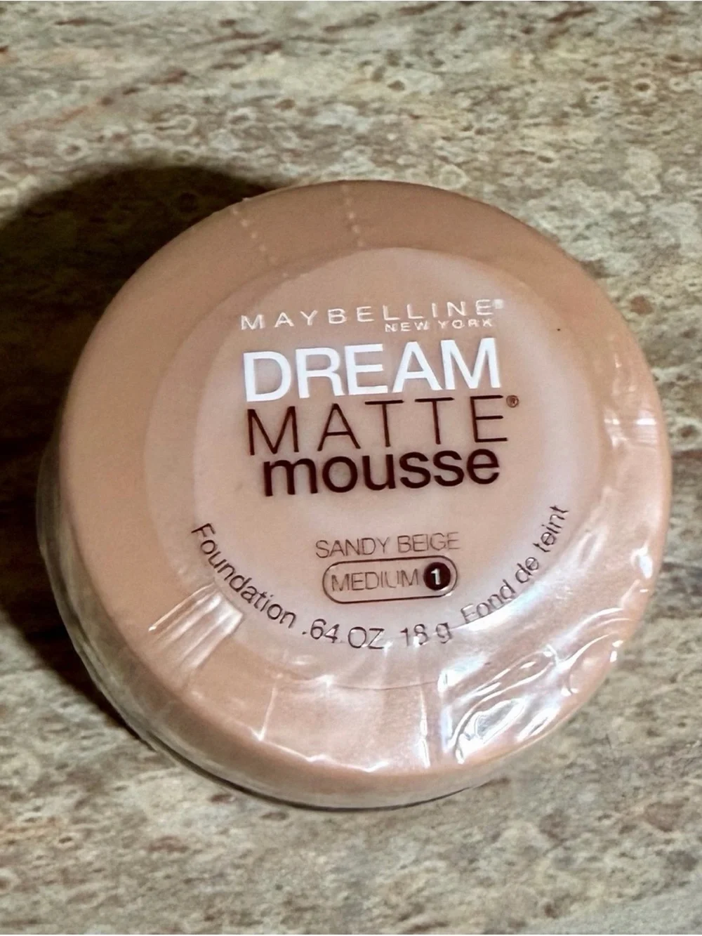 Maybelline Discontinued Sandy Beige Medium 1 Dream Matte Mousse Foundation